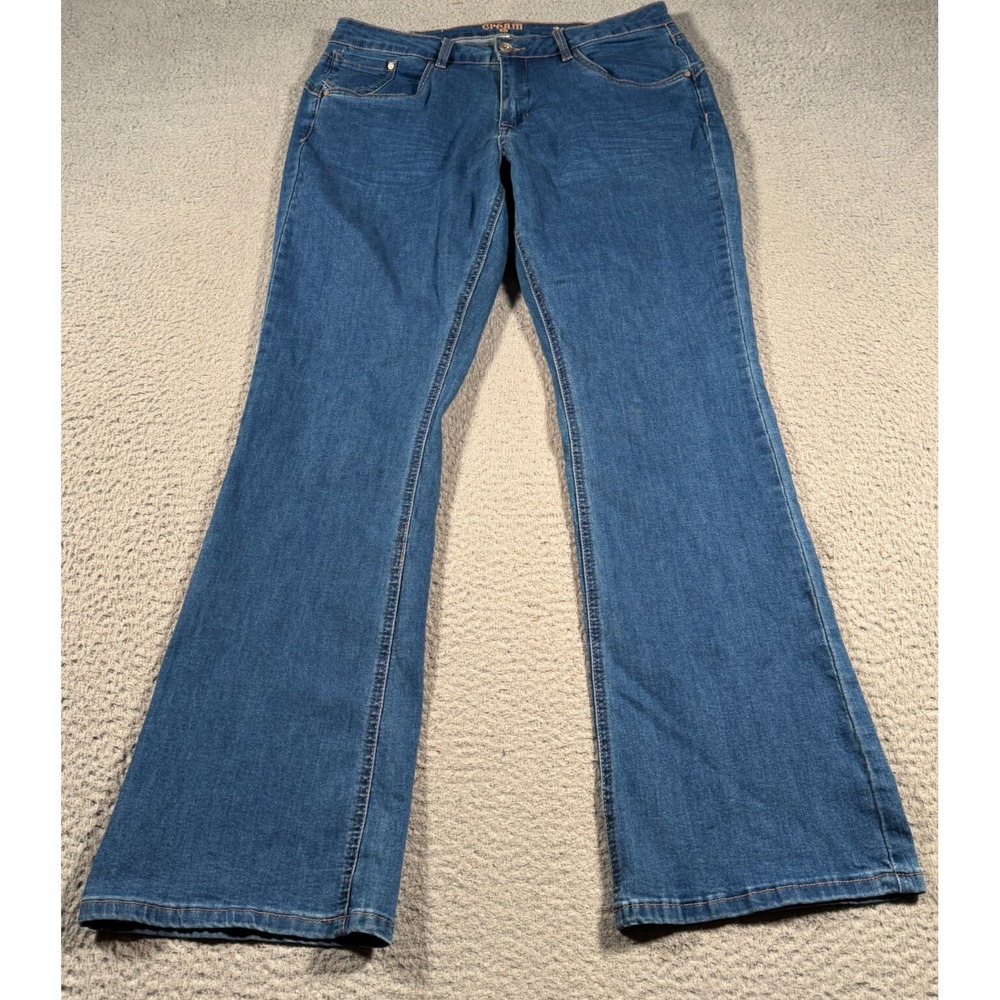Cream CRlone Bootcut Jeans Women Size 34x29 Blue Denim Medium Wash‎
